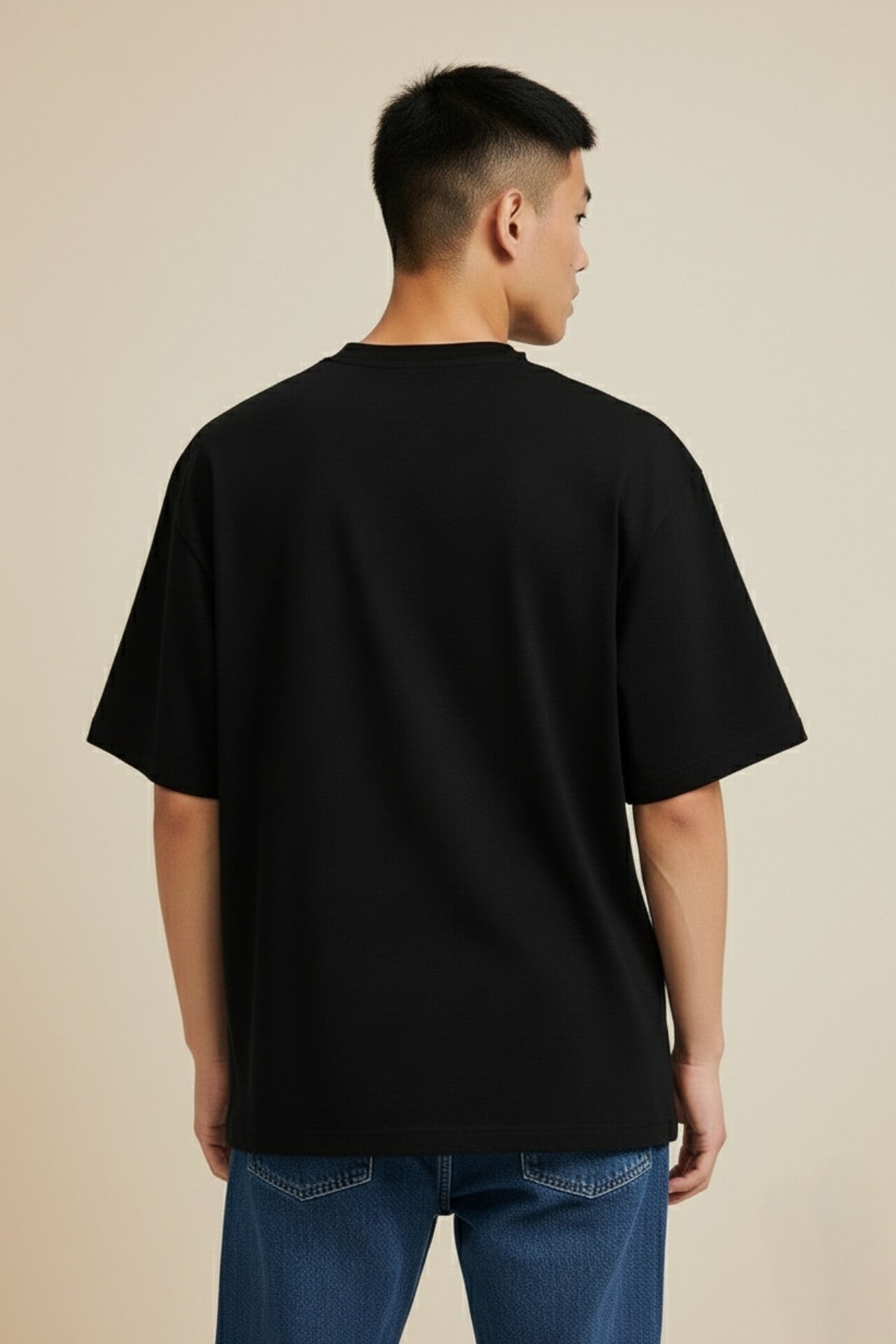 Black Marine Graphic Print T-Shirt