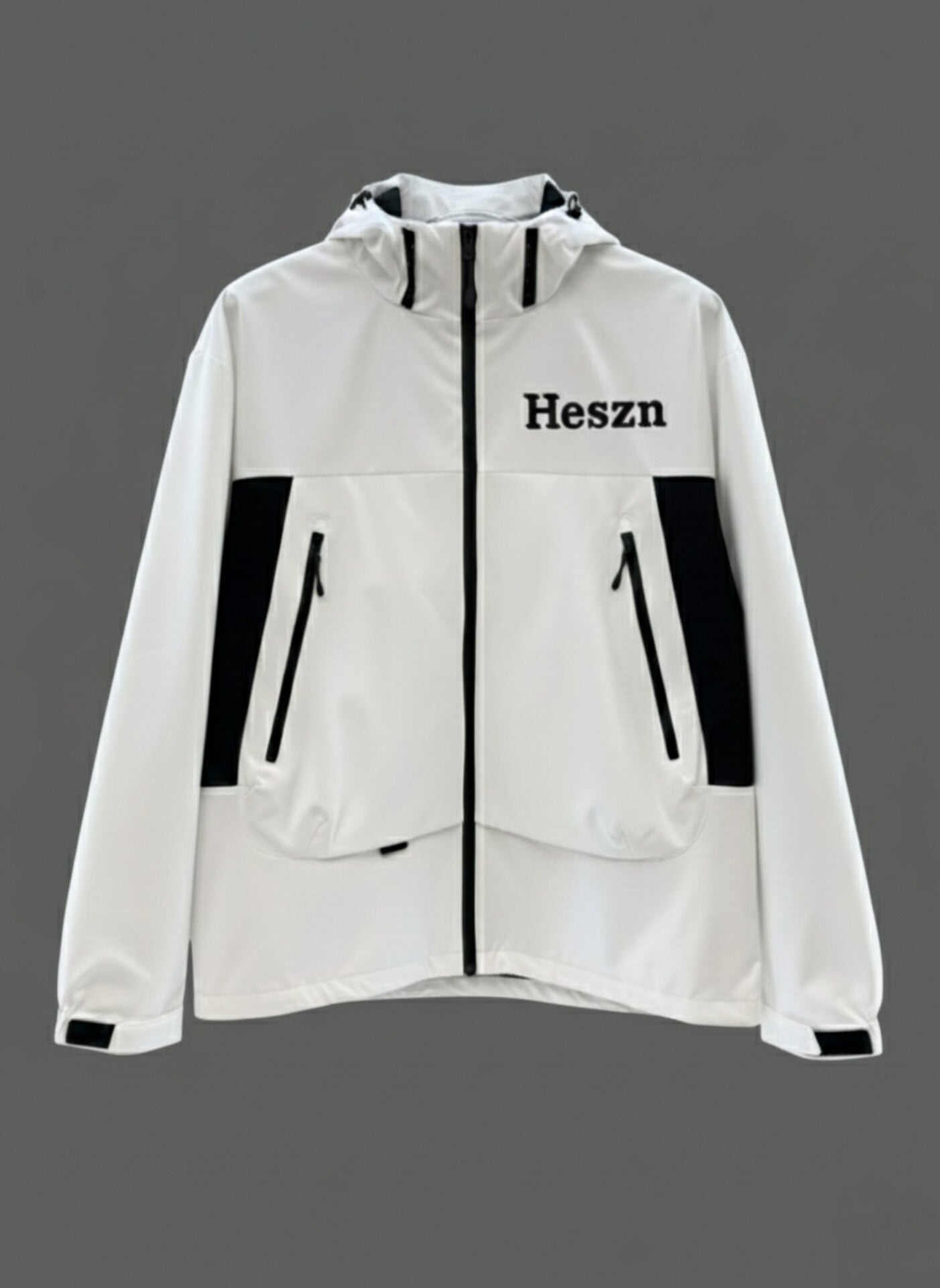 Heszn White & Black Techwear Jacket